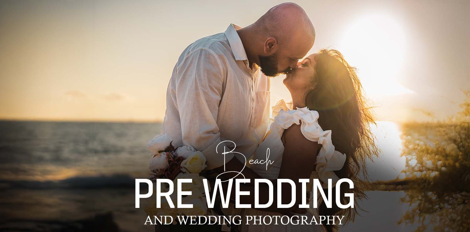 Beach pre wedding and wedding photography